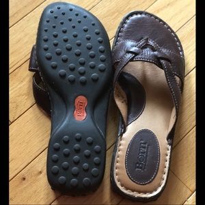Brown born sandals